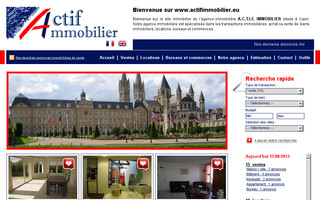 actifimmobilier.eu website preview