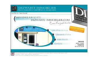 dezwarte-immobilier.com website preview