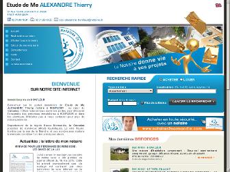 alexandre.calvados.notaires.fr website preview
