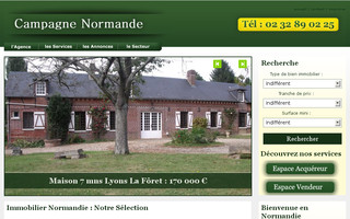campagne-normande.fr website preview