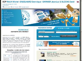 raux.calvados.notaires.fr website preview