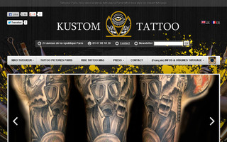 kustomtattoo.com website preview
