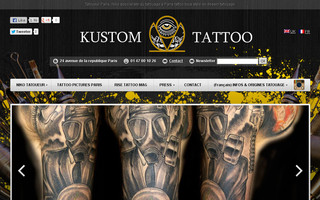 kustomtattoo.com website preview