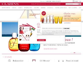 clarins.fr website preview
