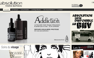 absolution-cosmetiques.com website preview