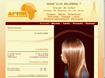 afrik-cosmetiques.fr website preview