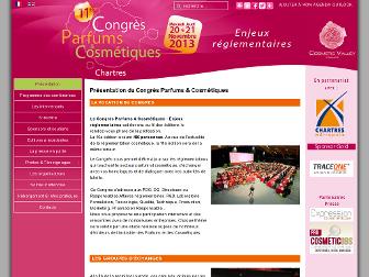 congres-parfumscosmetiques.com website preview