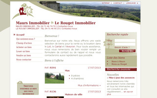 maursimmobilier.fr website preview