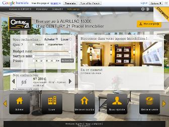 century21pradelimmobilier.com website preview