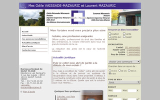vaissade-mazauric-notaires.fr website preview