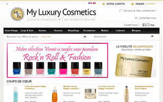 myluxurycosmetics.com website preview