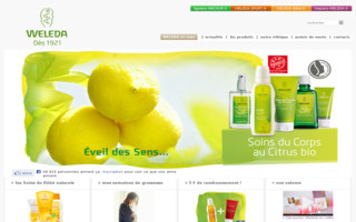 weleda.fr website preview