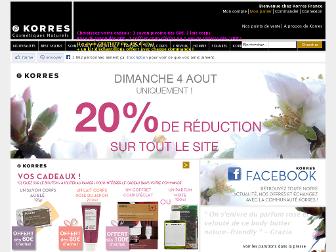 korres.fr website preview