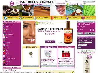 cosmetiquesdumonde.fr website preview