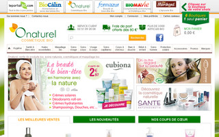 onaturel.fr website preview