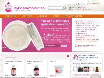 macosmetoperso.com website preview