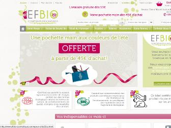 efbio-cosmetiques.com website preview