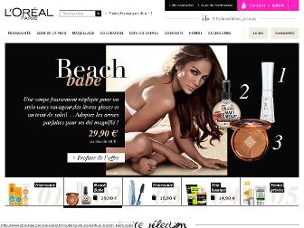 eboutique.loreal-paris.fr website preview