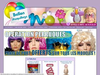 ballon-maquillage.com website preview
