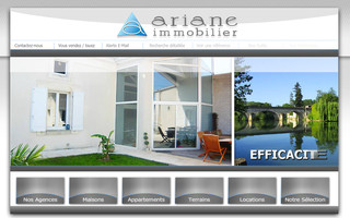 ariane-immobilier.com website preview