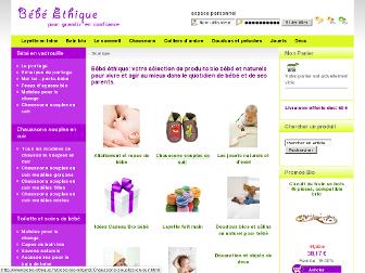 bebe-ethique.fr website preview
