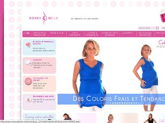 rondeetbelle-vetementdegrossesse.com website preview