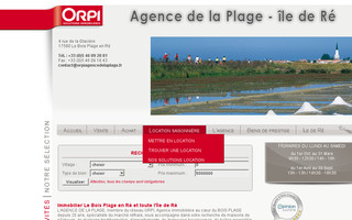orpiagencedelaplage.fr website preview