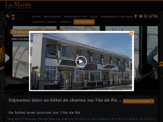 hoteldelamaree.com website preview