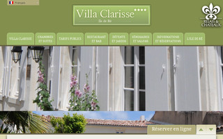 villa-clarisse.com website preview