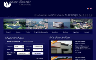 atlantis-immo.fr website preview