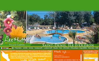 camping-les-huttes.com website preview