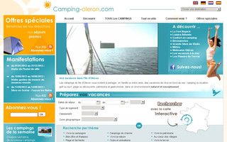 campings-oleron.com website preview