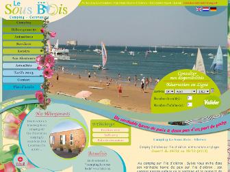 camping-lesousbois-oleron.com website preview