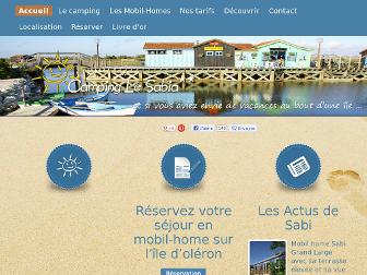 ile-oleron.camping-le-sabia.com website preview