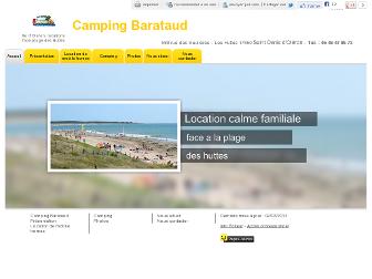 campingbarataud.com website preview
