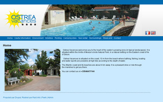 ostrea-vacances.com website preview