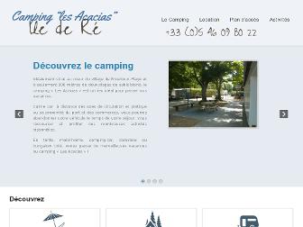 camping-acacias-iledere.fr website preview