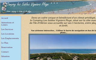 campingsablesvignierplage.com website preview