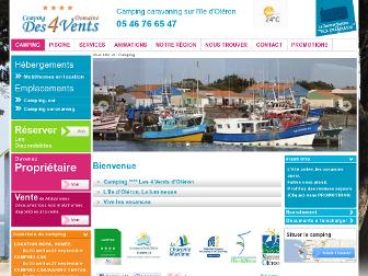 camping-oleron-4vents.com website preview