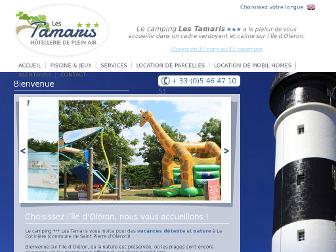 camping-les-tamaris.com website preview