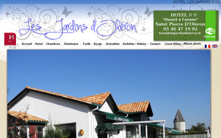 lesjardinsdoleron.fr website preview