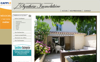 synthese-immobiliere.com website preview
