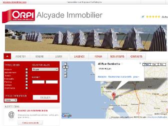 alcyade-immobilier.com website preview