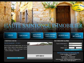 haute-saintonge-immobilier.fr website preview