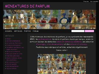 miniaturesdeparfum.blog4ever.com website preview