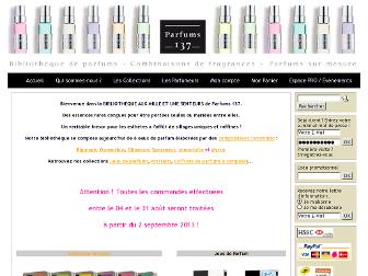 parfums137.com website preview