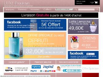 luxe-parfums.com website preview