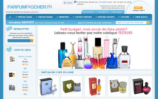 parfumpascher.fr website preview