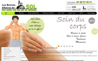 lesbonnesaffairesdesol.com website preview