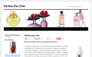 parfum-pascher.fr website preview
